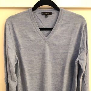 Ledbury Light Blue V-Neck Sweater